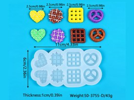 Molde silicona 8 mini galletitas